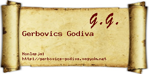Gerbovics Godiva névjegykártya